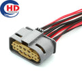 14 Pin Connector Waterproof 1.5mm 3.5mm Female Connector Motorcycle Electrical Harnesses Wiring Harness 13527905 A0525456026