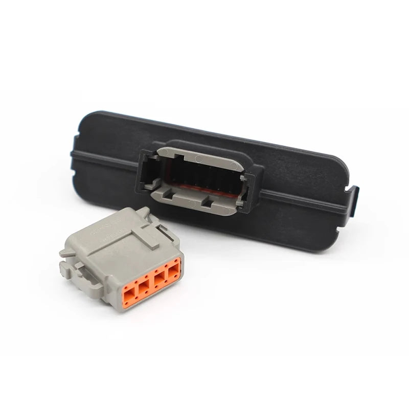 DTM13-12PA-R008 12-pin automotive waterproof connector, Dechi type DTM series PCB bent pin socket
