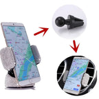Diamond Cell Phone Holder for Car Phone Mount Pink Flexible Table Stand Mount Bling Accessories Interior Woman Worldmum Amagi
