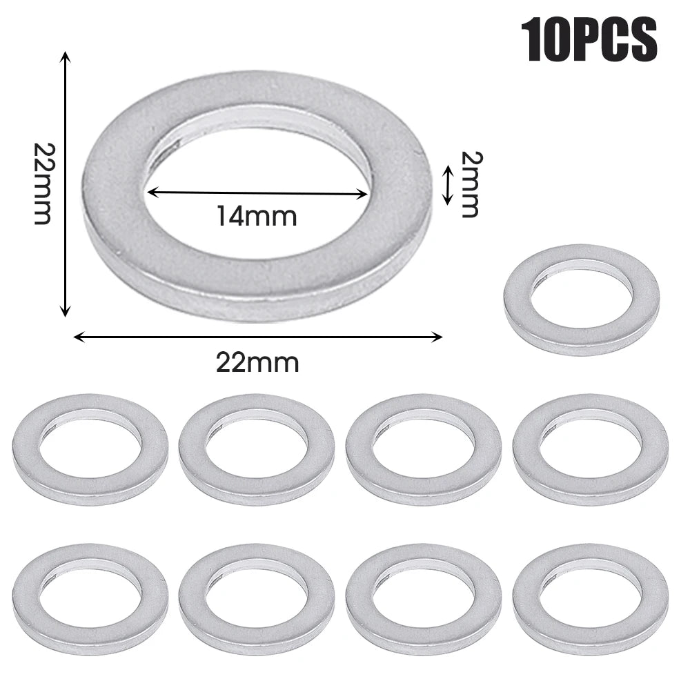 14mm Car Oil Drain Screw Gasket Aluminum Sealing Washer Auto Engine Bottom Oil Drain Screw for Honda 94109-1400094109-12000