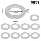 14mm Aluminum Oil Drain Plug Crush Washer Set Non-Slip for Lasting Sealing Car Exterior Accessories for Oil Change Compatible