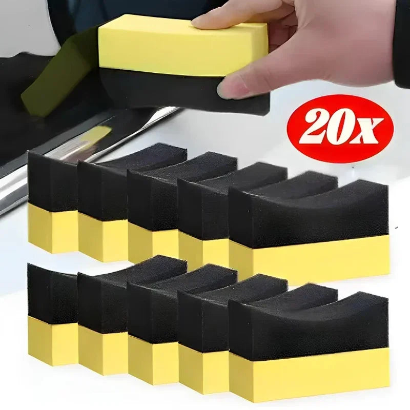 Car Wash Microfiber Towel Cleaning Sponge Brush Set for Wheel Wipe Water Suction Sponge Pad Polishing Tyre Brushes Tools Amagi