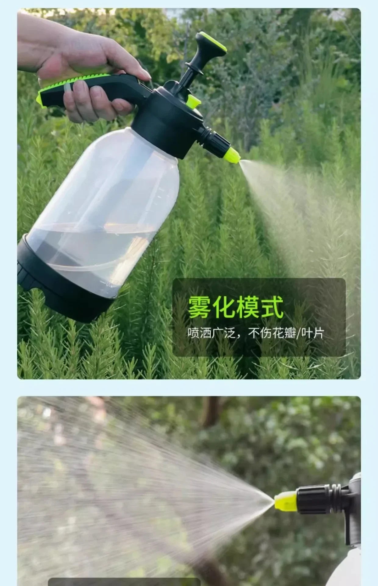 Car 2L Hand Pump Sprayer Pneumatic Washer Foam Snow Foam High Pressure Wash Spray Bottle for Car Home Cleaning Tool Amagi