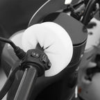 Wave Shaped Windproof Cotton Grip Winter Riding Thickened Fluffy Cotton Core Windproof Electric Motorcycle Handlebar Warm Pad