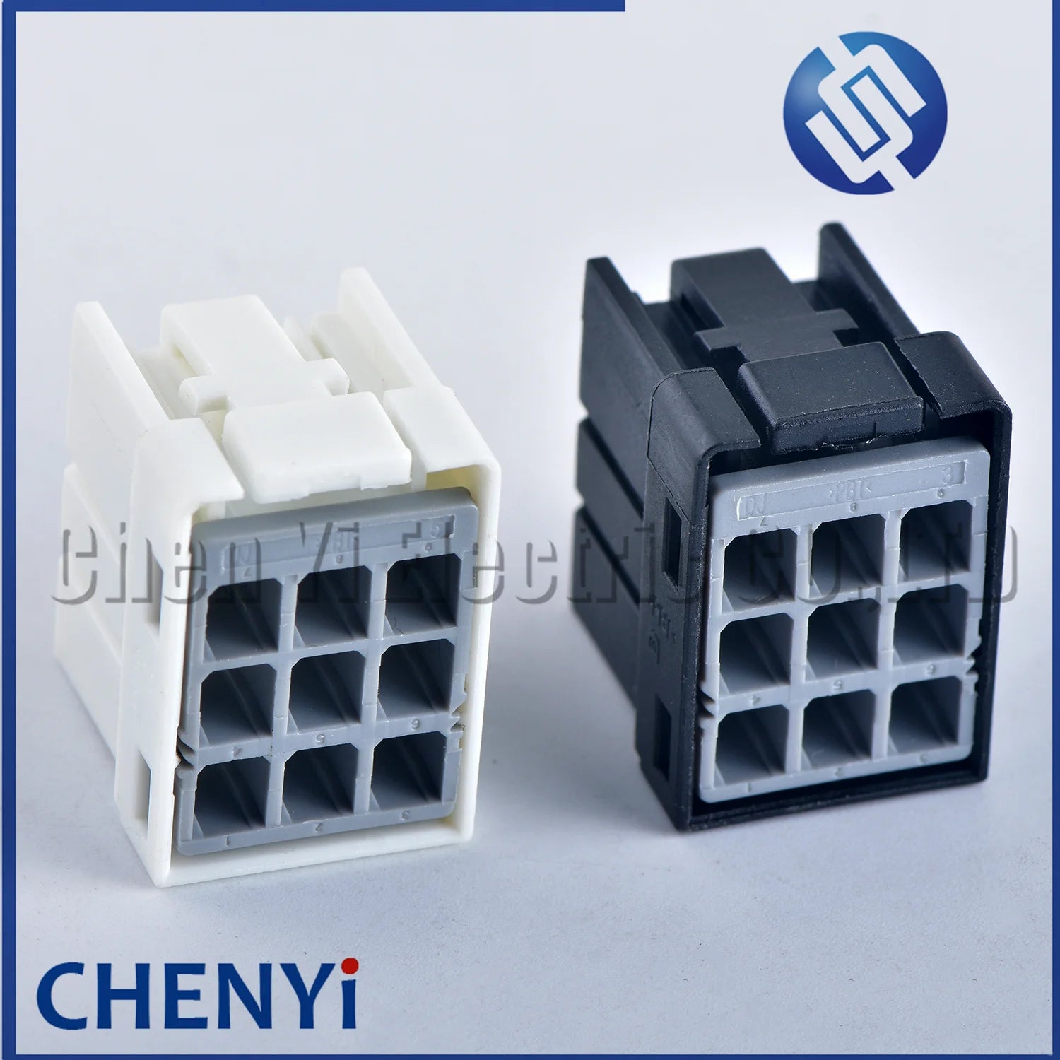 9 Pin black White female Automotive Power Amplifier plug Fuse box Wire harness connector 2-968307-2 1-968307-2 1-968305-2