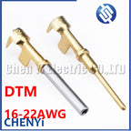 20 Pcs Pin Contact 1062-20-0244 1060-20-0244 brass Gold plating 22-16 AWG Wire Size Crimp Terminals For Deutsch DTM 1.0mm Series