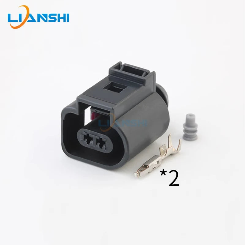 1J0973802 1J0973702 Automotive connector Air intake temperature Ambient temperature Outdoor sensor 2P plug with terminal