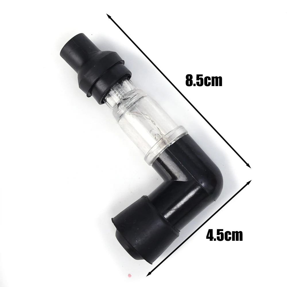 Motorcycle Ignition Spark Plug Cap Universal Flash Spark Plug High Pressure Cap Elbow Shaped Motorcycle Modification Accessories