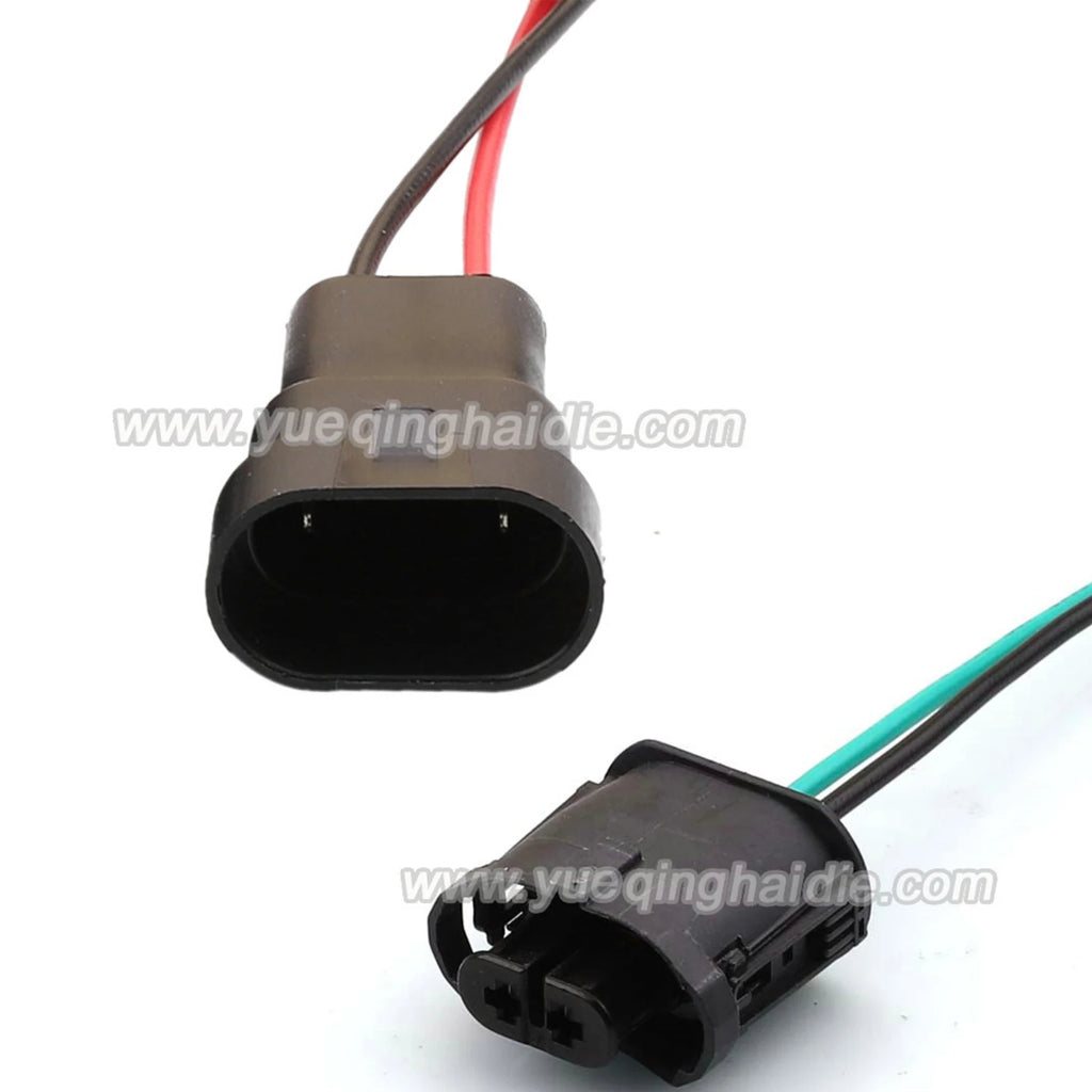 2 Pin Waterproof 2.8mm Male Female Connector Automotive Front Bumper Fog Lamp Plug for BMW M Series X1X3X4X5X6 1-1355668-2