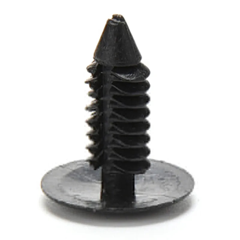 Hot sale 100pcs Car Vehical Plastic Rivet Clip Fastener Balck Color 6mm Dia Door Trim Panel Black  For Car Vehical
