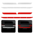 7Pcs Car Reflective Warn Strip Tape Bumper Safety Stickers Car Safety Mark Reflective Strip Car Trim Accessories