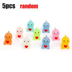 Cute Small Dinosaur Hug Heart Car Ornaments Night Glowing Luminous Dashboard Decor Car Home Ornament Decoration 10/1pcs