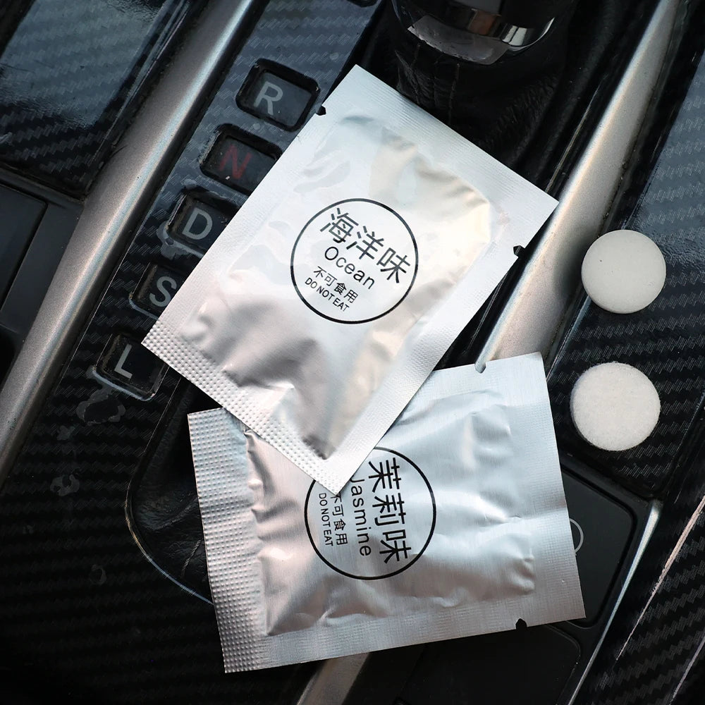Car Air Freshener Solid Perfume Tablets Air Vent Perfume Refill Fragrances Car Interior Perfume Diffuser Tablet Accessories