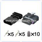 5Pin Connector Waterproof 1.2mm Male Female Connector Auto Air Flow Meter Sensor Cable Socket for Weicha 1-2141521-1 1-1718806-1