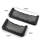 Universal Car Organizer Mesh Storage Bag Auto Paste Net Pocket Card Phone Holder Storage and Organization Car Accessories Amagi