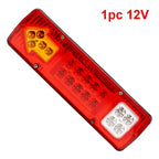 24V Trailer Truck LED Rear Taillight Arrow LED Tail Lamp Boat RV Caravan Van Reversing Night Driving Safety Warning Light Amagi