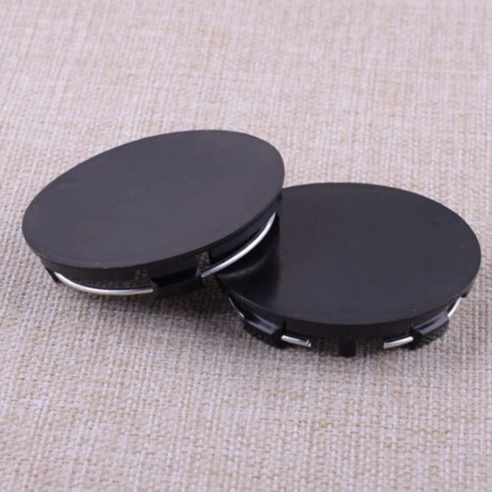 4pcs 70mm Car Black / Silver Universal Car Wheel Hub Center Cap Cover Wheel Hub Center Badges Fit For RM Rims Type
