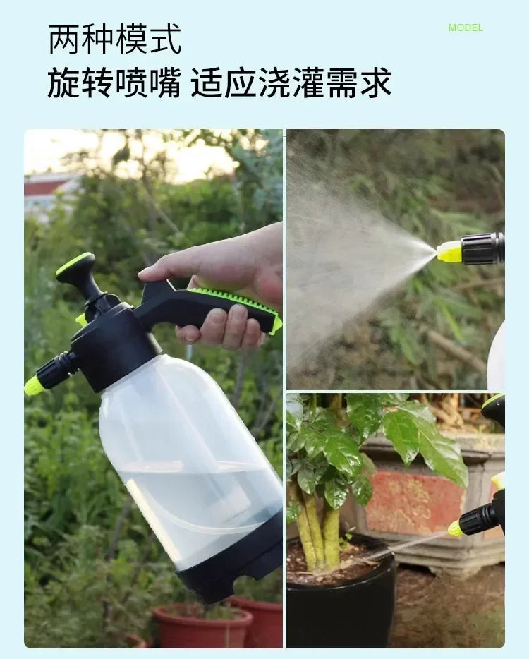 Car 2L Hand Pump Sprayer Pneumatic Washer Foam Snow Foam High Pressure Wash Spray Bottle for Car Home Cleaning Tool Amagi