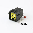 FW-C-16M-B/FW-C-16F-B automotive waterproof connector 16-hole connector rubber shell sheath with terminal