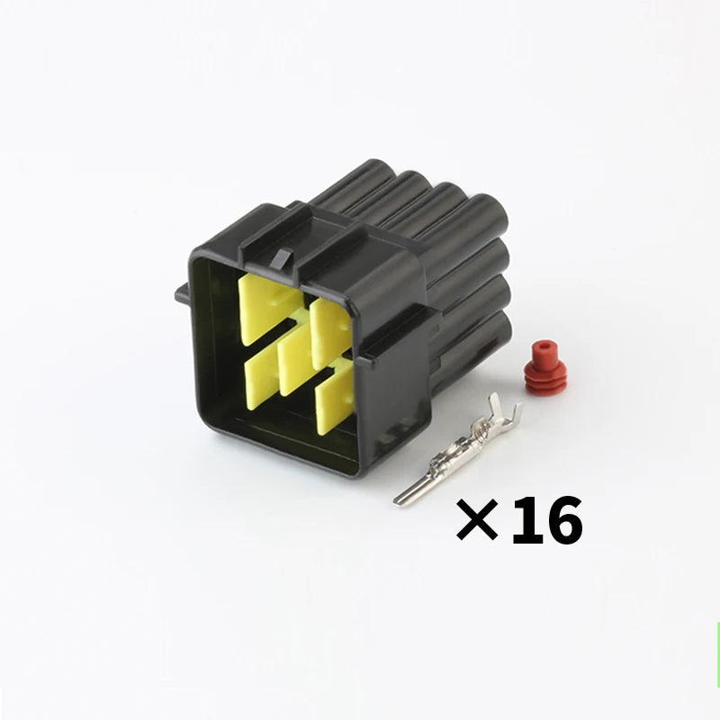 FW-C-16M-B/FW-C-16F-B automotive waterproof connector 16-hole connector rubber shell sheath with terminal