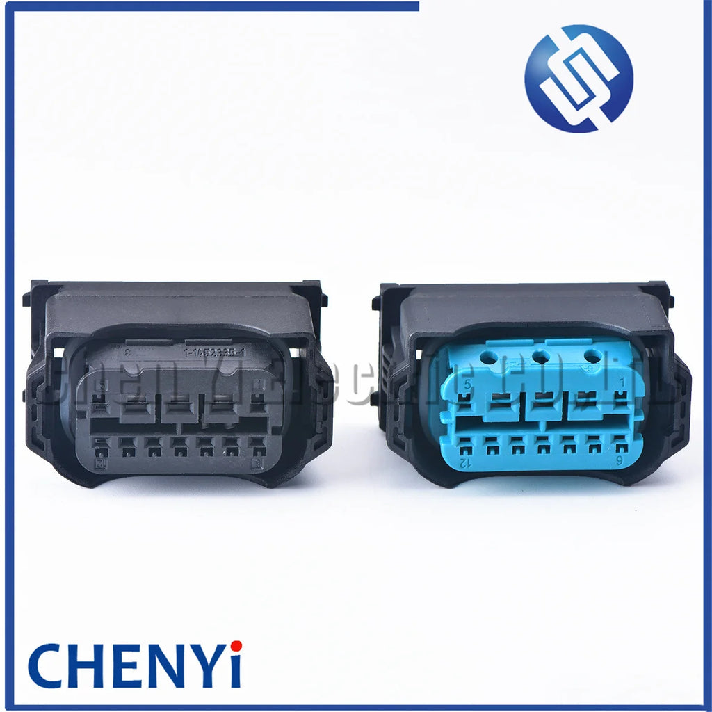 12 Pin Automotive connector Led Lamp Headlight Head Light wiring harness Plug Pigtail 61132359991 1-1452335-1 1-1452334-1