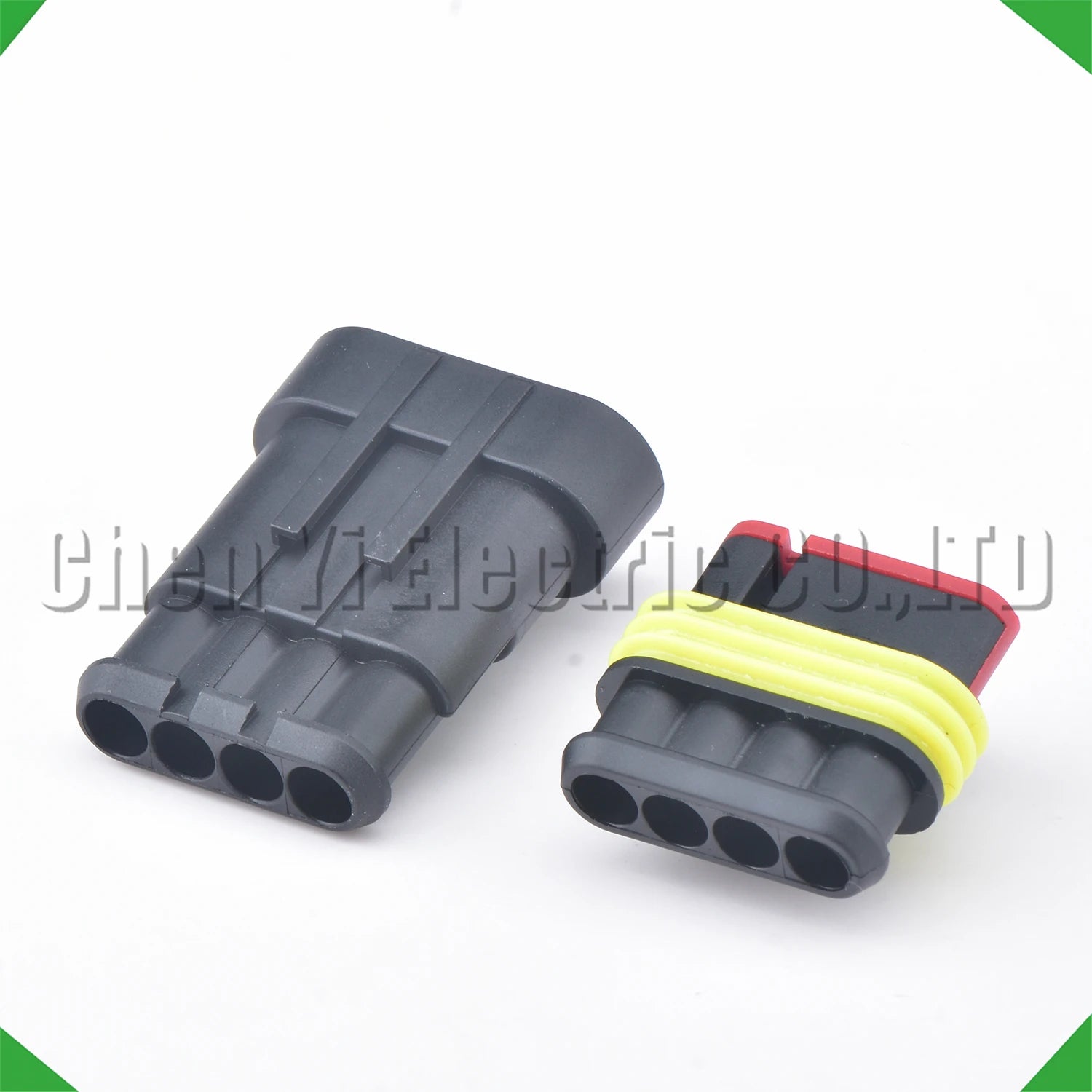 4-Pin Wire Harness female Automotive waterproof connector Black steam harness