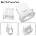 2 Pcs Rear Seat Cushion Seat Fixing Grommet Clip White Nylon For Toyota 72693 12080 Rear Seat Retention Cards