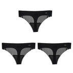 Transparent Thong Panties Women Ultra-thin Sense Sexy Female Seamless Low-waist Solid Color G-string Quick Drying Underwear amag