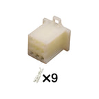 9PIN Connector Unsealed 2.8mm Male Female Connector Handle Switch Plug Wiring Harness Cable Socket 6030-9991 6040-9111
