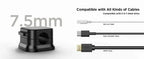 6/12 PCS Magnetic Cable Clips Cable Smooth Adjustable Cord Holder Under Desk Cable Management Wire Keeper Organizer Holder Amagi
