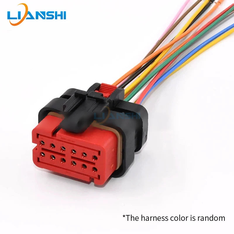 Suitable for Carter excavator engine injector 12-wire red plug harness connector 776437-1