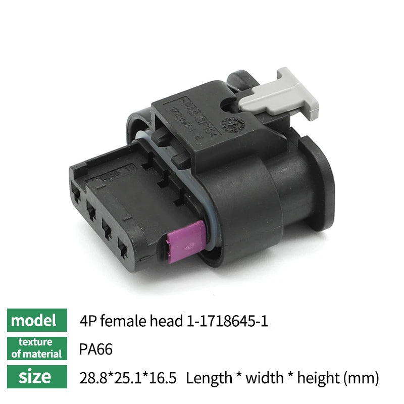 5/10/100 Sets 2P/3P/4P/5P/6P1-1718645-1 1-1670916-1TE type wiring harness connector reversing radar plug waterproof connector
