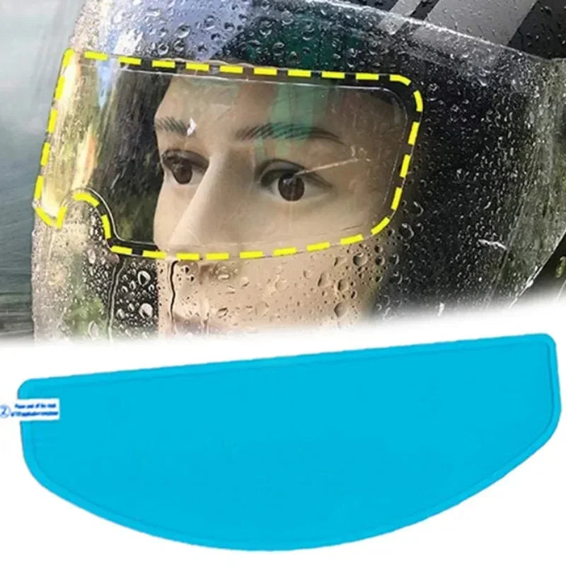 Universal Motorcycle Helmet Clear Patch Film Anti-Fog Anti-Rain Film Nano Coating Sticker Motorbike Helmet Tools Accessories New