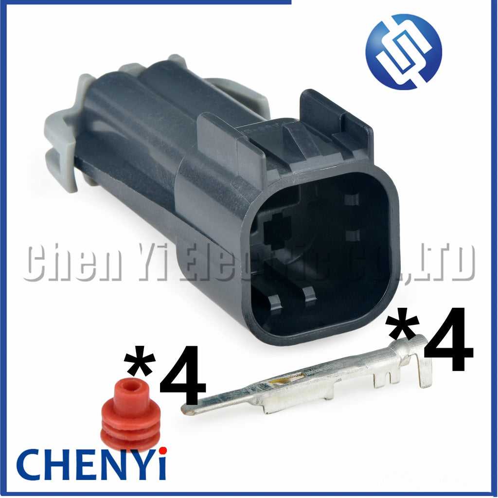 4 Pin Automotive waterproof connector Car fan motor Wire harness plug 12191399 12191387 For Chevrolet Buick