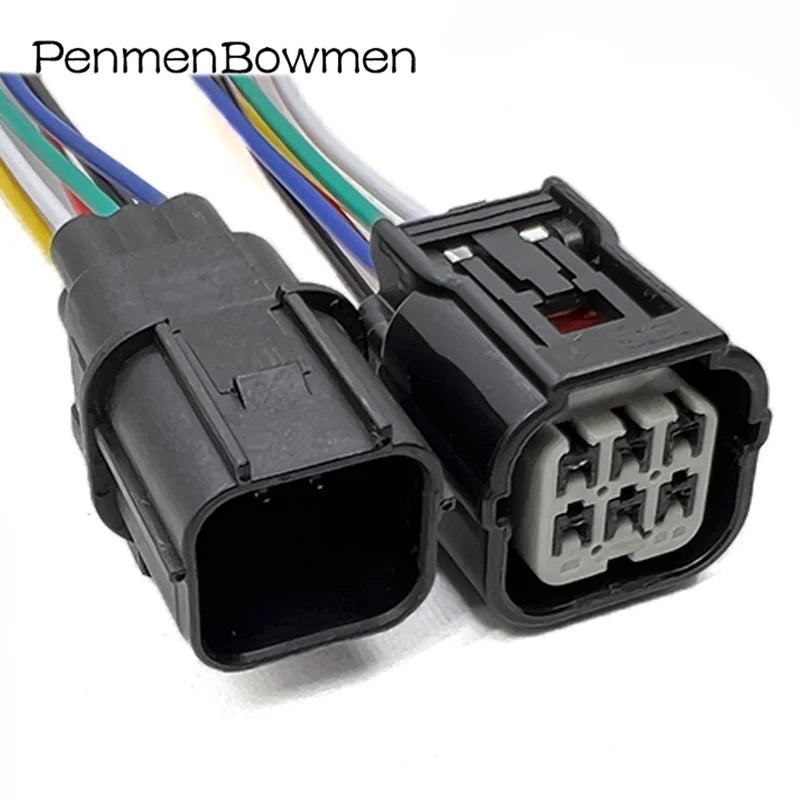 1 Set 6 Pin Air Fuel Ratio HV 040 AFR Sensor Plug Waterproof Auto Electric Connector Wire Harness for 6188-4908 6189-7040