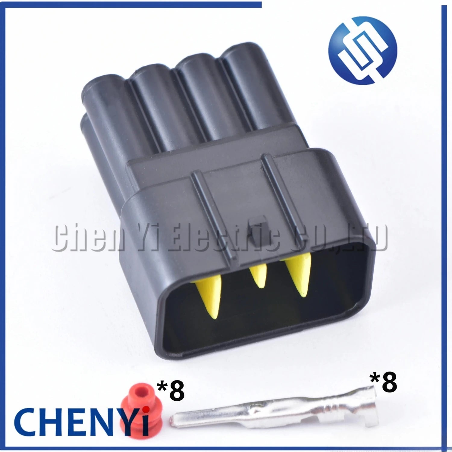 5 Sets 8 Pin Male or Female 2.3mm Auto Light Lamp Black Plug Automotive Waterproof Connector For FW-C-8F-B FW-C-8M-B