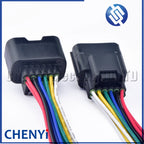 12 Pin Auto Waterproof connector Front and rear bumper radar Harness Plug 7283-4038-30 7282-4038-30 For Honda Civic Elison