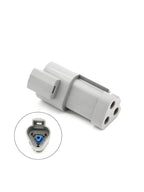 Deutsch DT Series 3-Pin Automotive Waterproof Connector Housing,Flame Retardant 3-Way Wire Plug for Vehicle Wiring DT4-3PDT06-3S