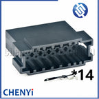14 Pin Automotive connector speaker wire harness plug For Optical Fiber Amplifier Fit Kapud Car DVD Navigation GPS CY001419-2.8F
