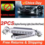 Wiring-free Car Wind Light Led Daytime Running Light Daytime Running Light Modified Wind Energy Light Decorative Light Wind Amag