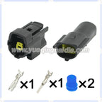 1-Pin Connectors AMP Waterproof 1.8mm Male Female Connector Auto Solenoid Plug Wiring Harness Plug Socket 174879-2 174877-2