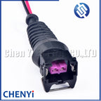 2 Pin female Auto waterproof connector Fuel Injector Wire harness plug 443 906 232 443906232 1284485110