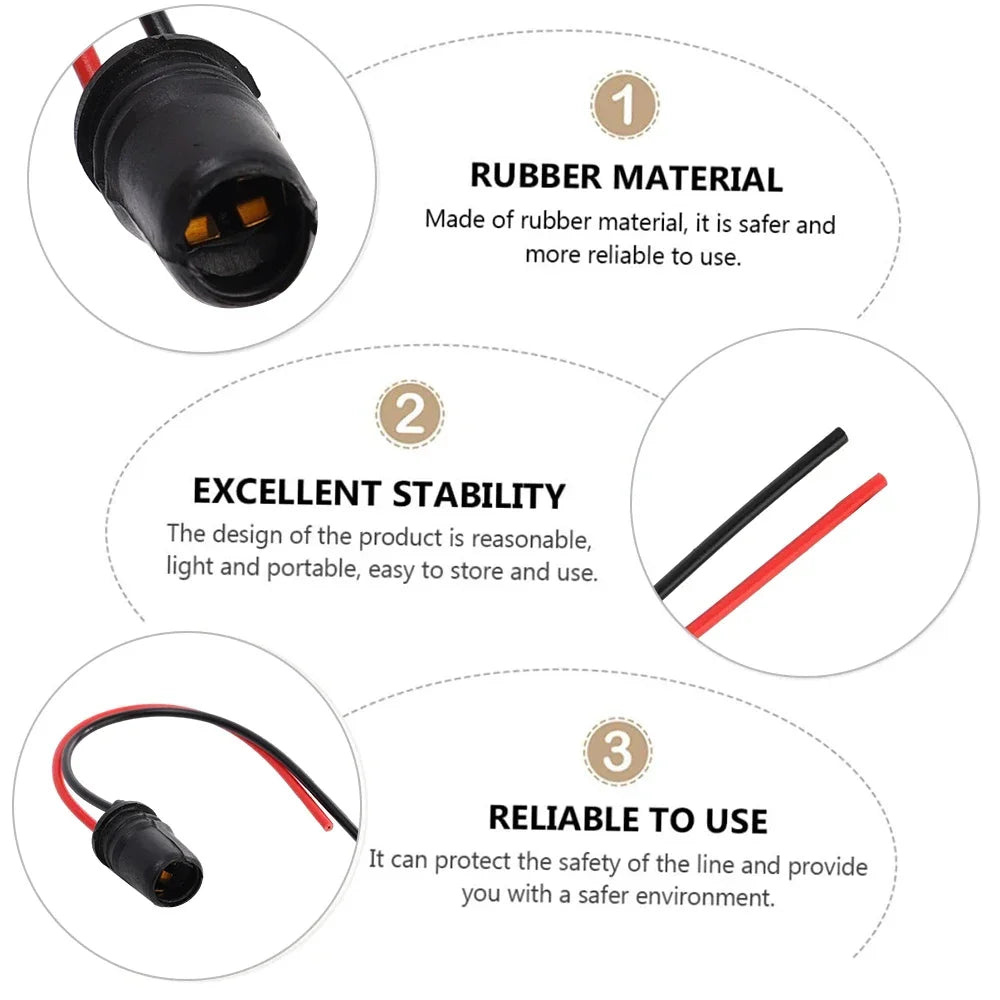 T10 W5W Car Wedge Light Bulb Socket Connector Holder Extension LED Lamp Bulb Base Holder Socket Wedge Base Light Bulb Plug