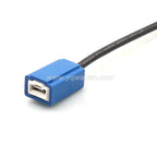 1pin 6.3 ceramic lamp holder H1 lamp-socket auto wire harness connector HD01-6.3-2A