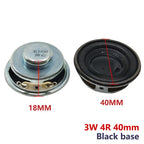 Mini Speaker 3W 4R Mini Amplifier Loudspeaker Trumpet 3 Watt 4 Ohm 40 Millimeter Speakers Rubber Gasket Loudspeaker Trumpet