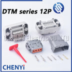 12 Pin DTM Connector DTM15-12PA DTM13-12PA PBC Straight Needle bender Seat DTM06-12SA DTM04-12PA DTM15-12PA-G003 For Deutsch