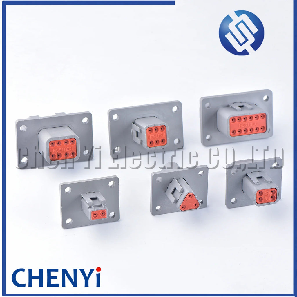 Connector With Fixed Flange Plug DT04-2P-L012 DT04-4P-L012 DT04-6P-L012 DT04-8P-L012 DT04-12P-L012 DT06-2S For Deutsch