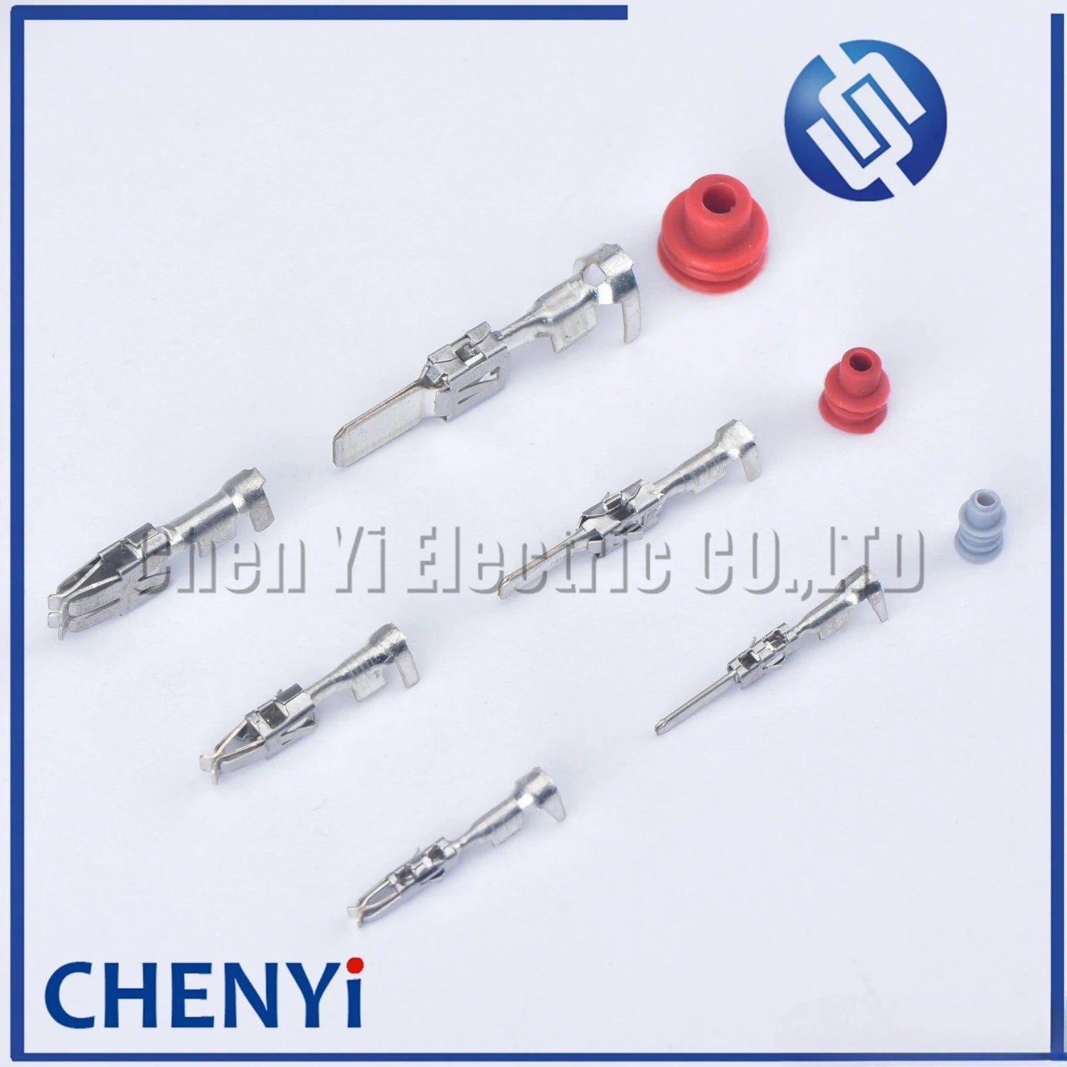 50 pcs 1.5 3.5 6.3 mm auto male or female crimp wire terminal pins and rubber seals 964286-1 964274-2 964296-1 926965-1