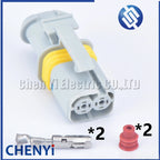 1 set 2 Pin Waterproof Connector 18286000002 Electrical Connectors Sealed Automotive Female 18286.000.002 Light Socket