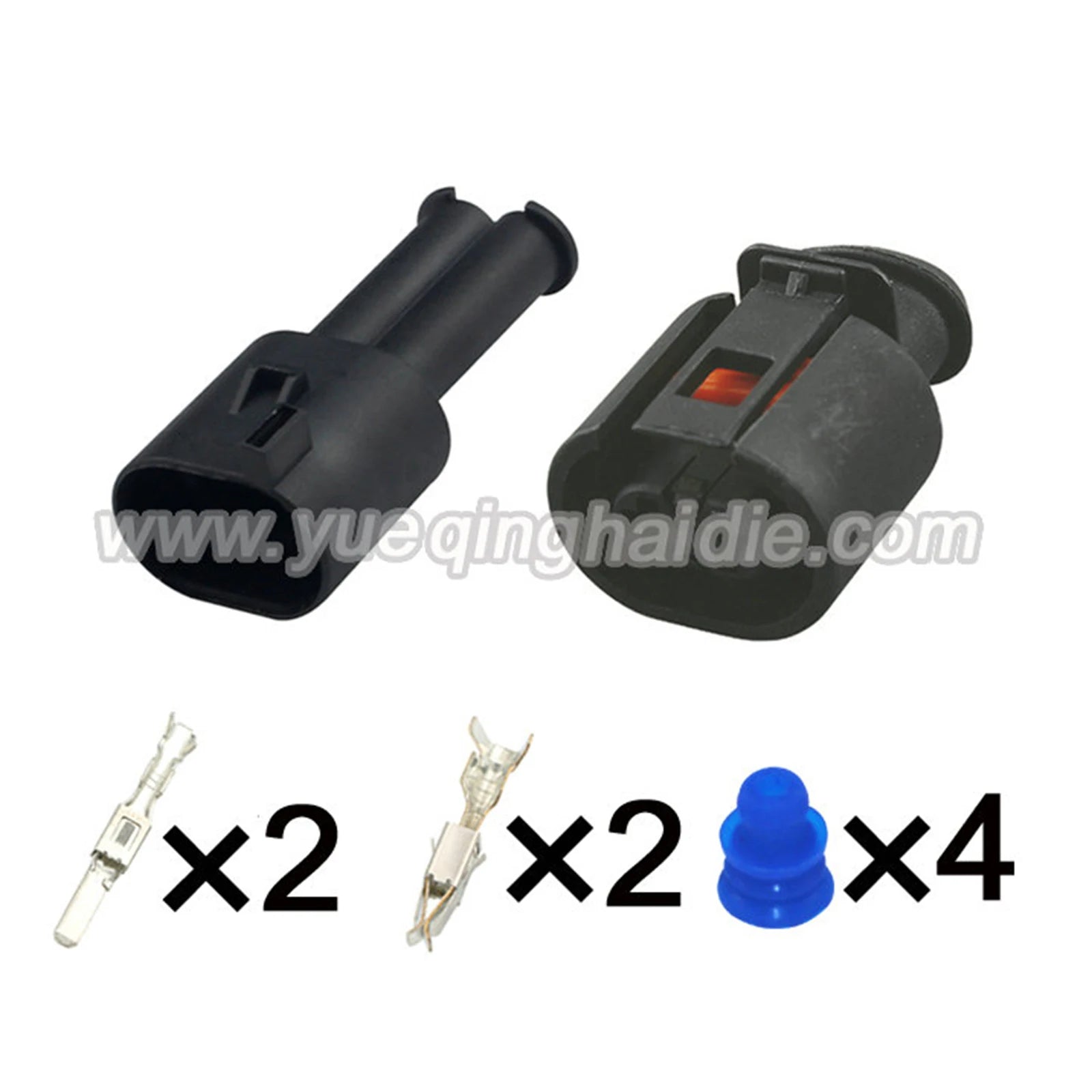 2Pin Connectors 3.5mm Male and Female Connector Automotive Wire Harness Cable Socket for AUDI 357973332 357973202 6N092799